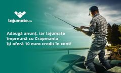 Lajumate și Crapmania îți ofera 10 euro credit în cont dacă adaugi anunț pe lajumate.ro